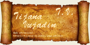Tijana Vujadin vizit kartica
